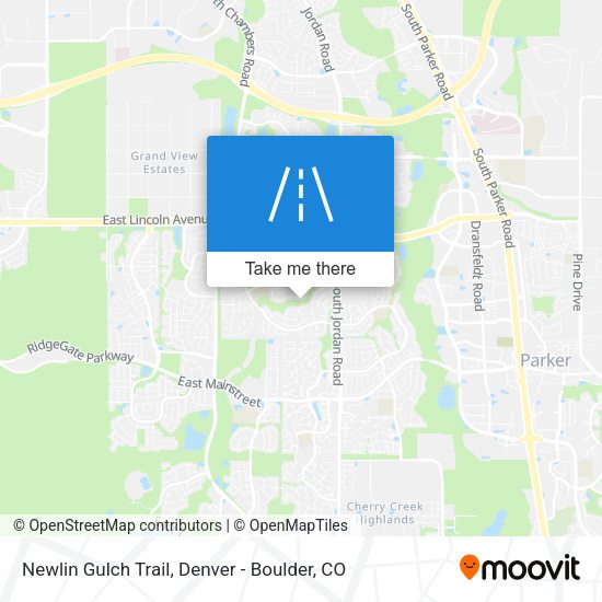 Newlin Gulch Trail map