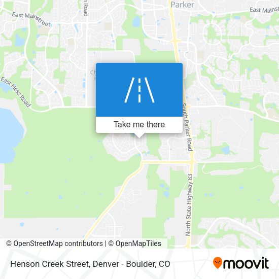 Henson Creek Street map