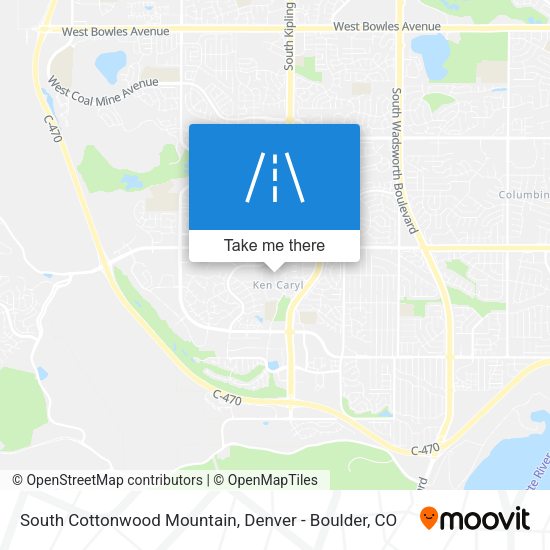 Mapa de South Cottonwood Mountain