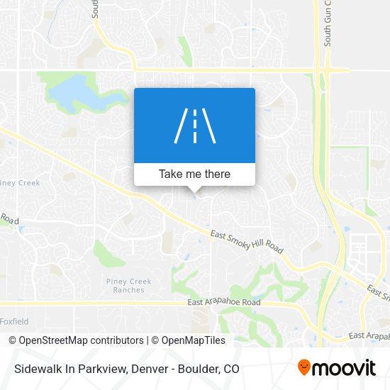 Sidewalk In Parkview map