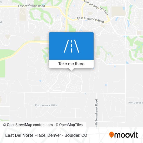 Mapa de East Del Norte Place