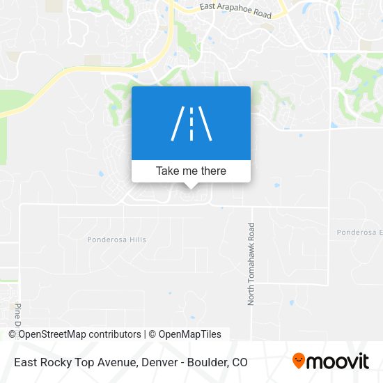 Mapa de East Rocky Top Avenue