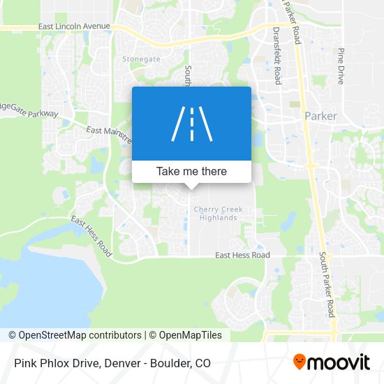 Pink Phlox Drive map