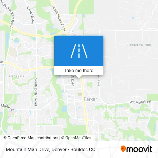 Mountain Man Drive map