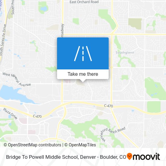 Bridge To Powell Middle School map
