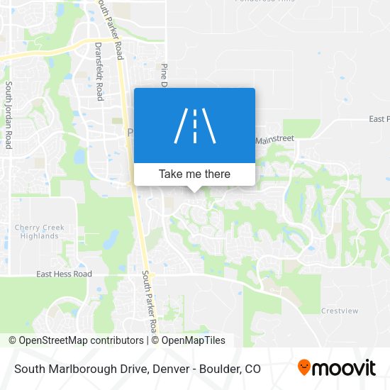 Mapa de South Marlborough Drive