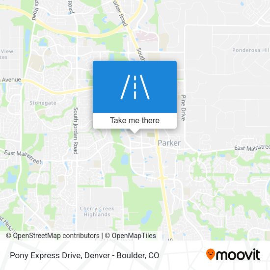 Mapa de Pony Express Drive