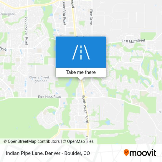 Indian Pipe Lane map