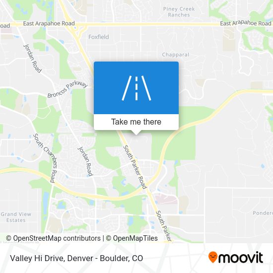 Mapa de Valley Hi Drive