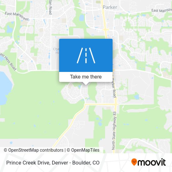 Prince Creek Drive map