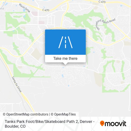 Tanks Park Foot / Bike / Skateboard Path 2 map