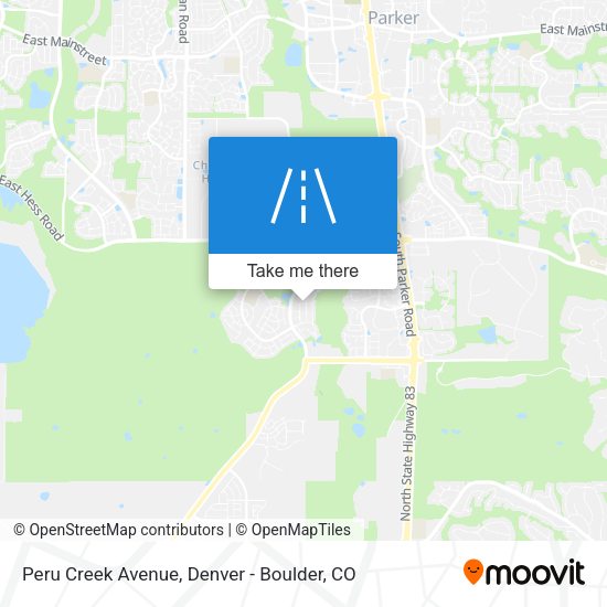Peru Creek Avenue map