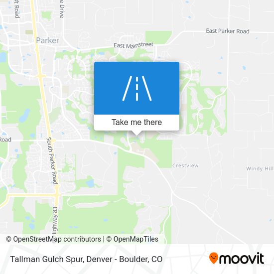 Tallman Gulch Spur map