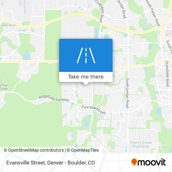 Mapa de Evansville Street