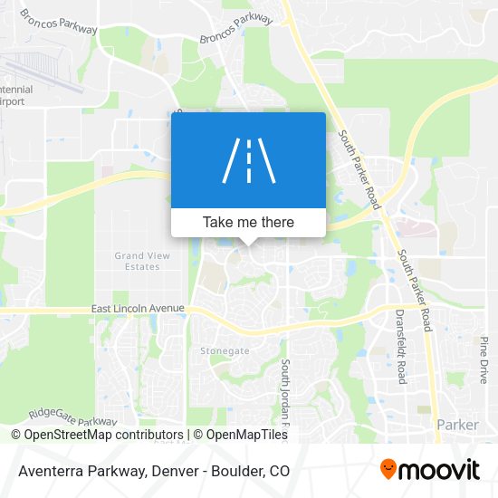 Aventerra Parkway map