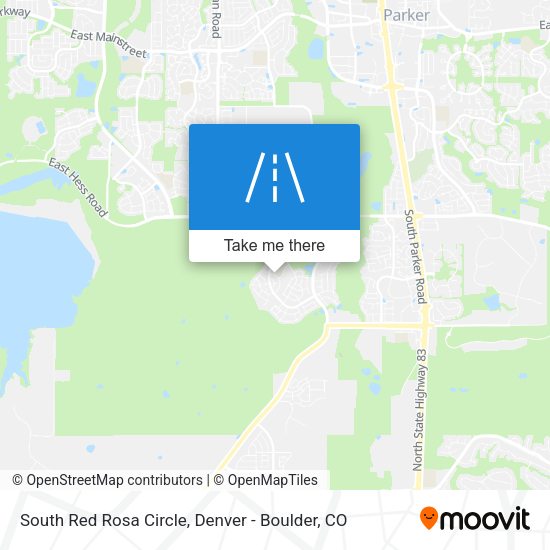 South Red Rosa Circle map