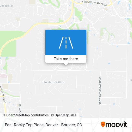 Mapa de East Rocky Top Place