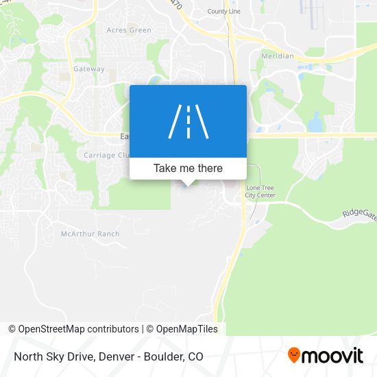 North Sky Drive map