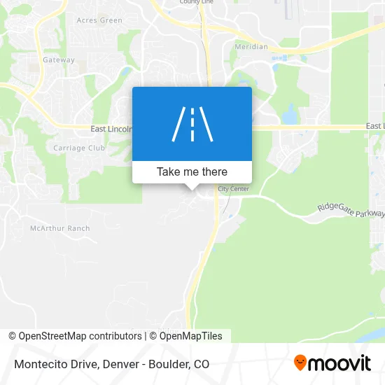 Montecito Drive map