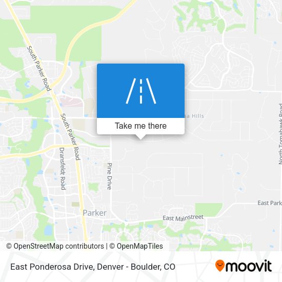 Mapa de East Ponderosa Drive