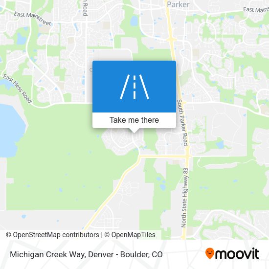 Michigan Creek Way map
