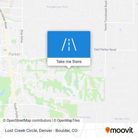 Mapa de Lost Creek Circle