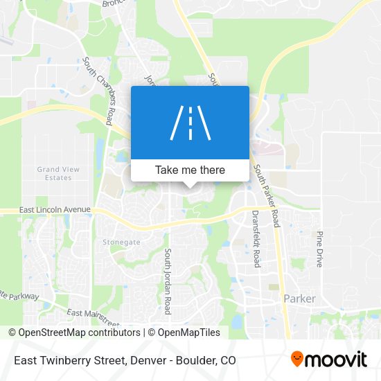 East Twinberry Street map