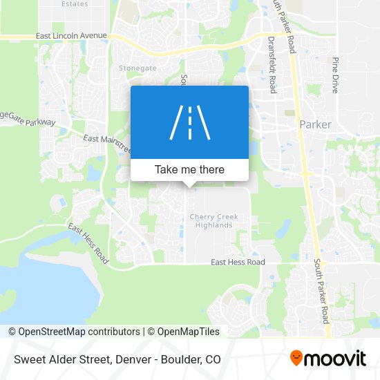 Sweet Alder Street map