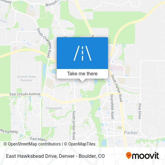 East Hawksbead Drive map