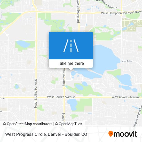 West Progress Circle map