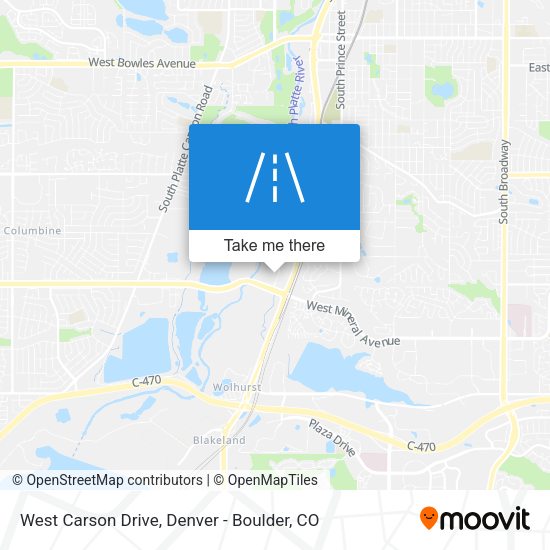 Mapa de West Carson Drive