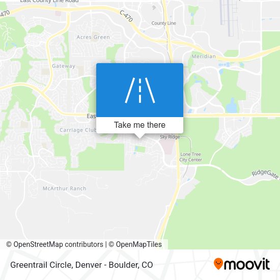 Greentrail Circle map