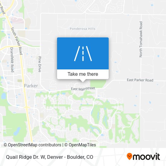 Quail Ridge Dr. W map