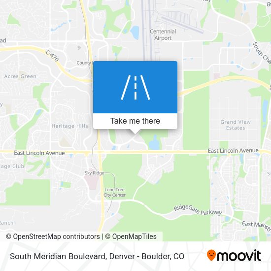 South Meridian Boulevard map