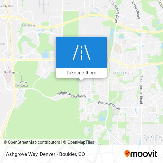 Ashgrove Way map