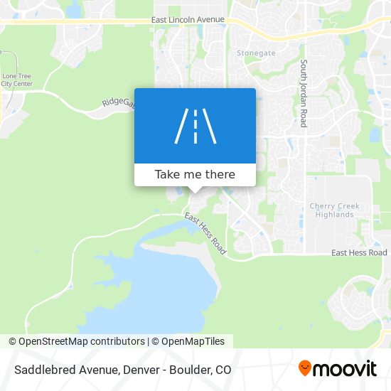 Saddlebred Avenue map