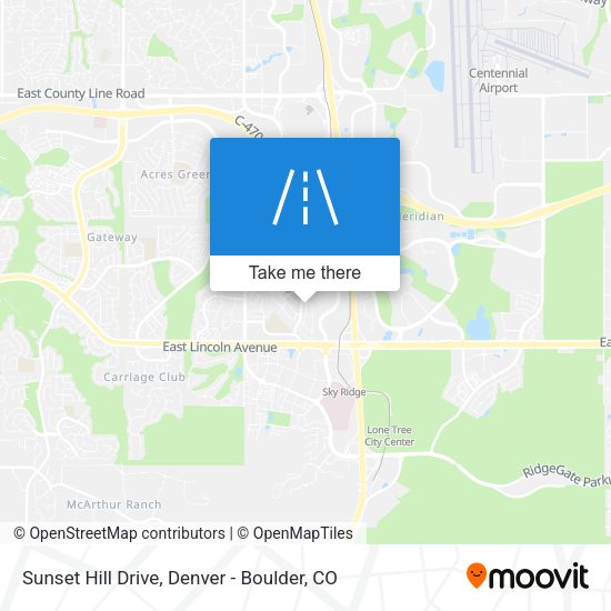 Sunset Hill Drive map