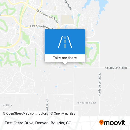 East Otero Drive map