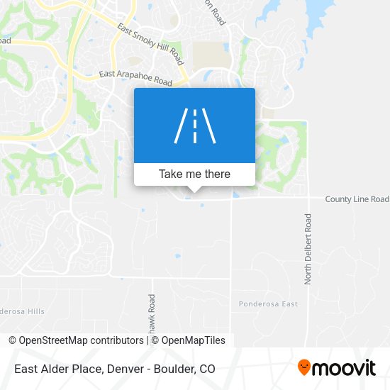 East Alder Place map