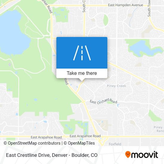 East Crestline Drive map