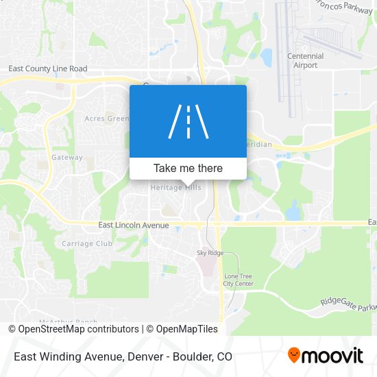 East Winding Avenue map