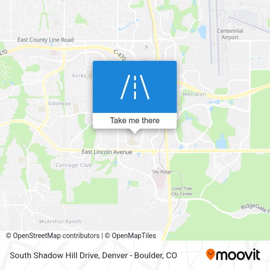 South Shadow Hill Drive map
