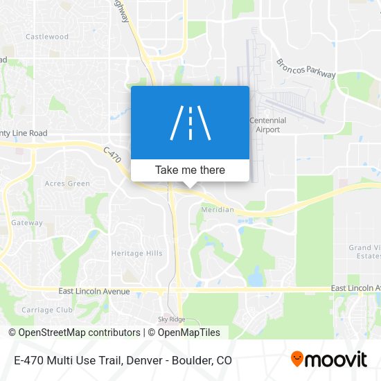 E-470 Multi Use Trail map