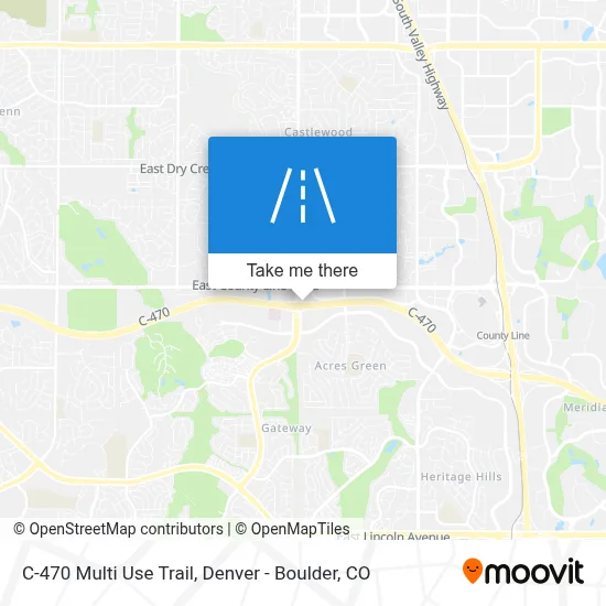 C-470 Multi Use Trail map