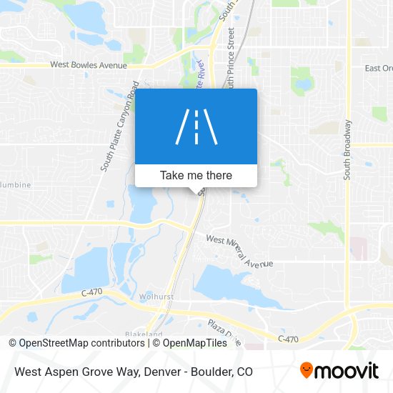 West Aspen Grove Way map