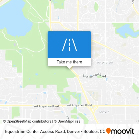 Equestrian Center Access Road map