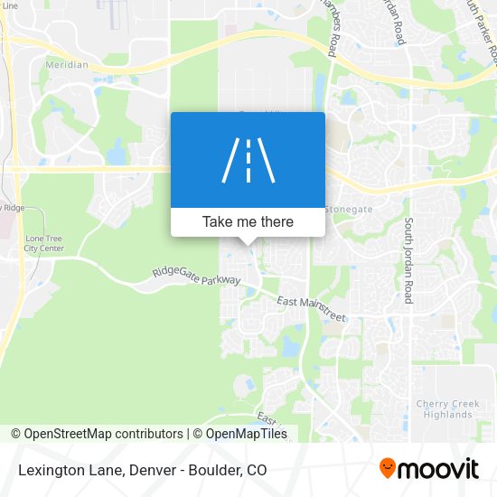 Lexington Lane map