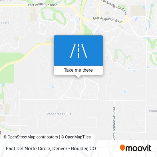 East Del Norte Circle map
