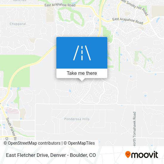 East Fletcher Drive map