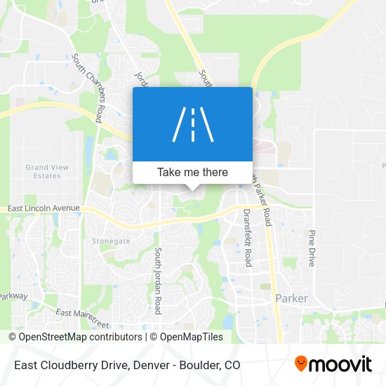 Mapa de East Cloudberry Drive